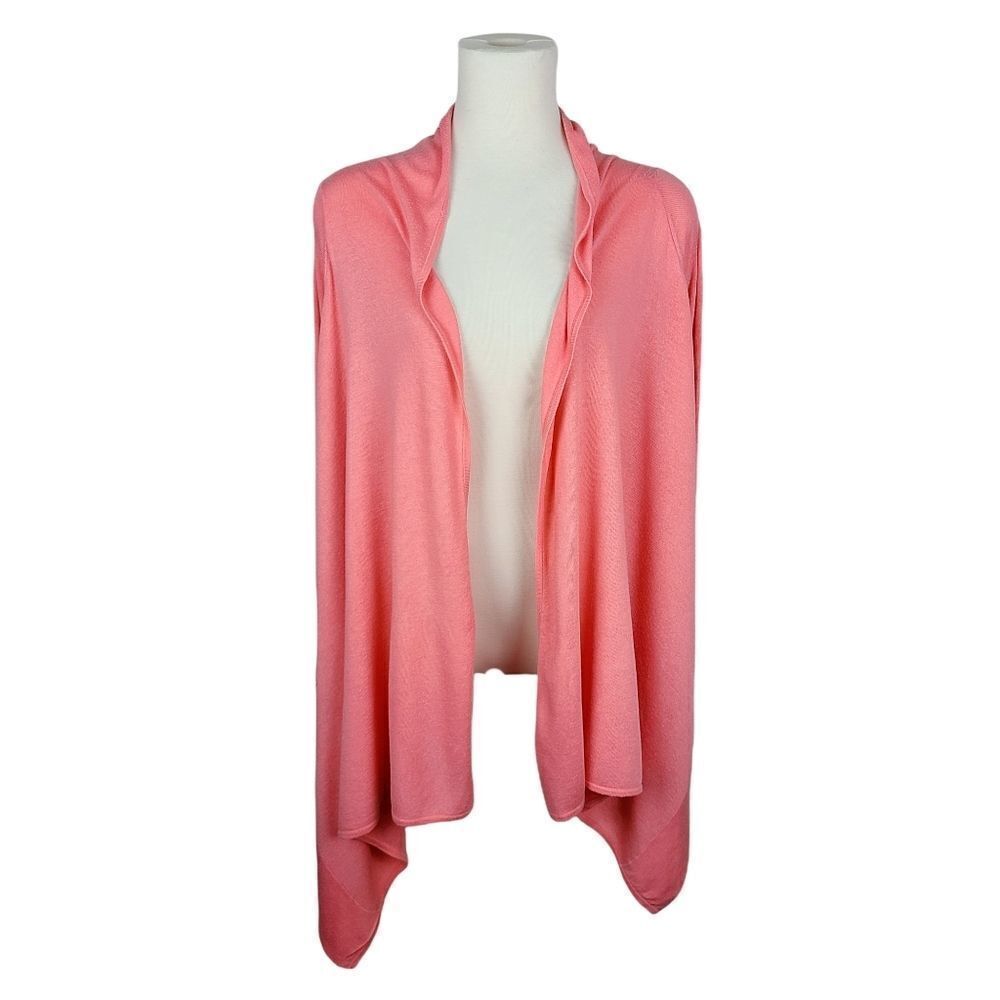 guess by Marciano Coral Waterfall Open Front High Low Cardigan Sweater XS